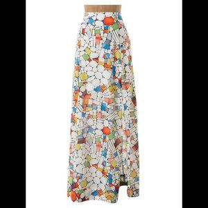 Anthropologie Maeve leadlight maxi skirt size 10